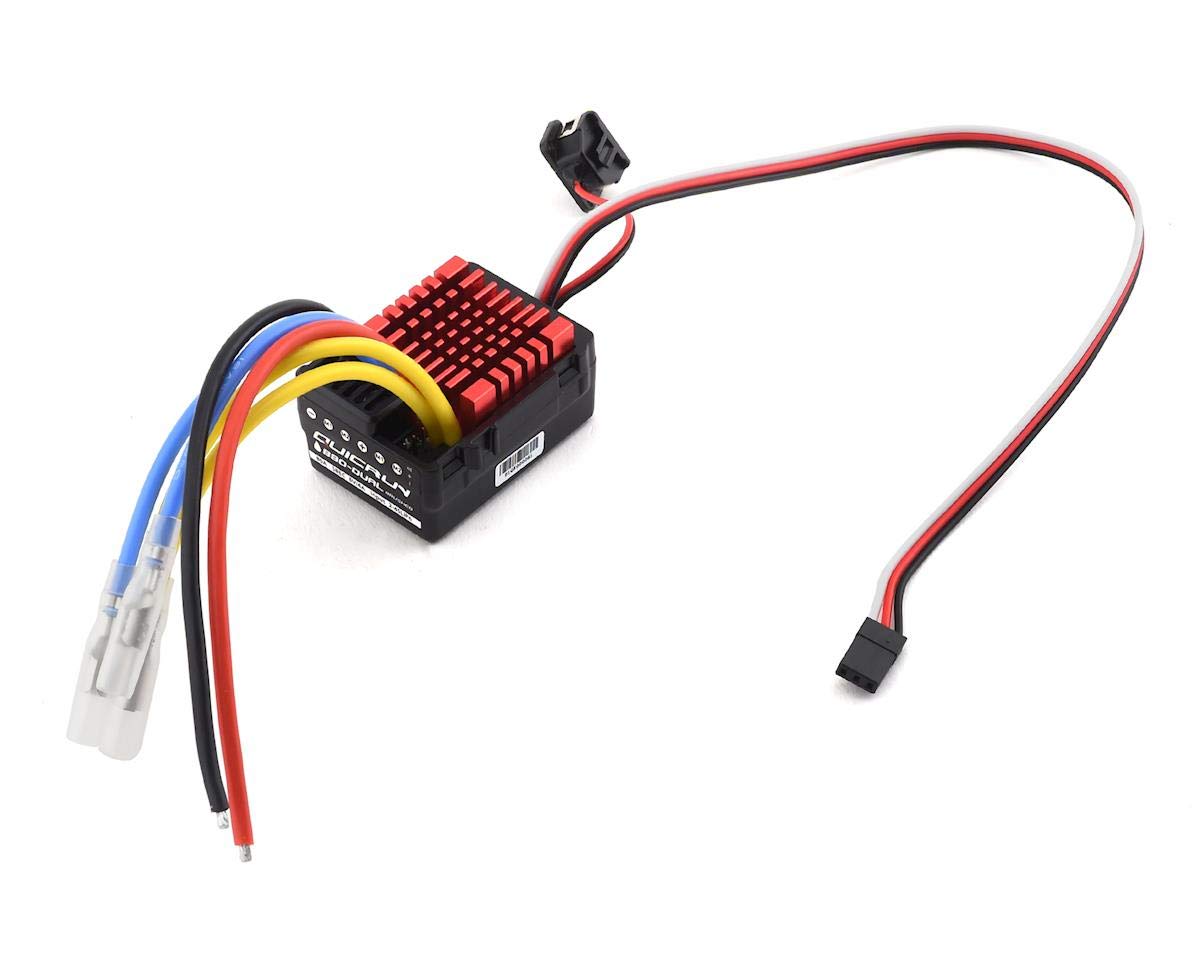 HOBBYWING QuicRun 880 ESC for dual brushed motors, waterproof for all-weather RC racing applications