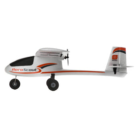 HobbyZone AeroScout S 2 RTF durable airframe ready for training use.