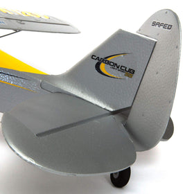 HobbyZone Carbon Cub S2 1.3m tail detail emphasizes finish