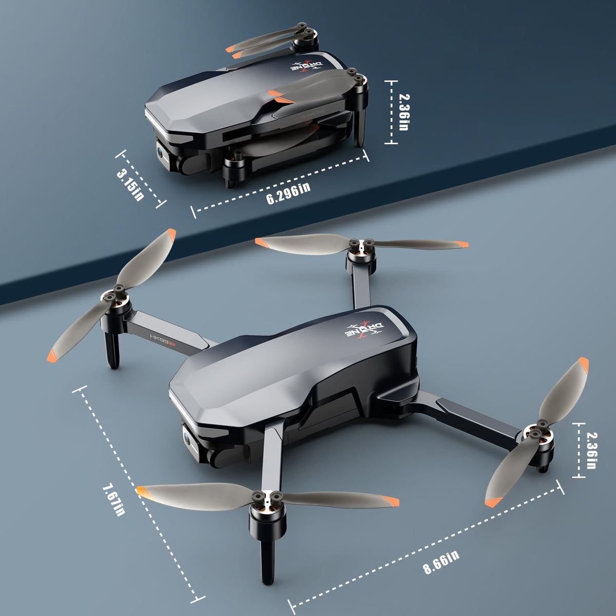 Hocany brushless motors deliver stable flight in windy conditions.