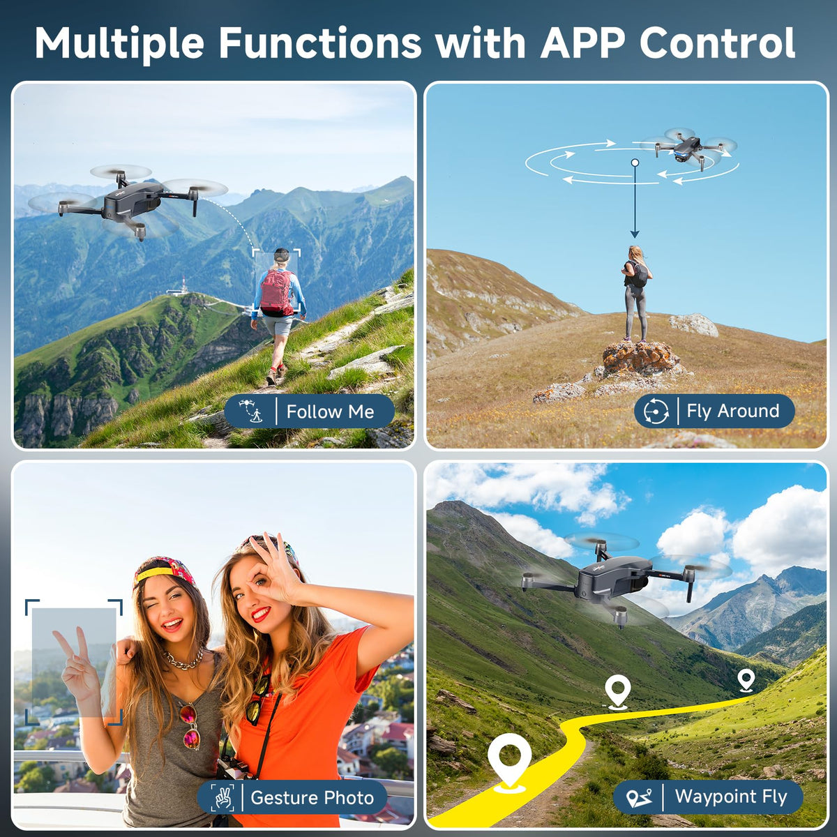 Hocany gesture control mode enabling hands-free photo moments.