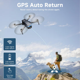 Hocany drone video transmission up to 1312 ft for real-time viewing.