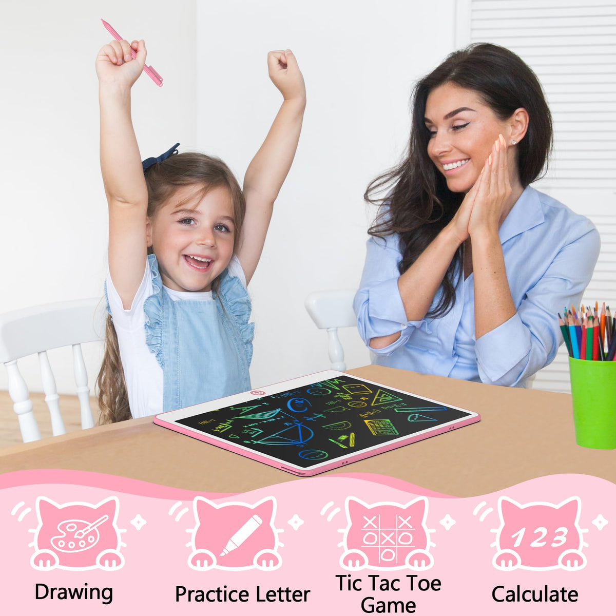 Hockvill cat-design tablet sparks kids' creativity during drawing and learning