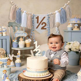HODIHIWI handmade birthday hat adds cozy charm to baby photos.