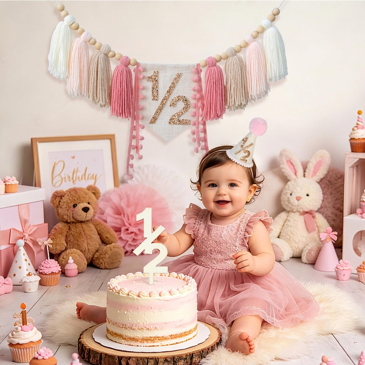 HODIHIWI handmade birthday hat adds a playful touch to the celebration.