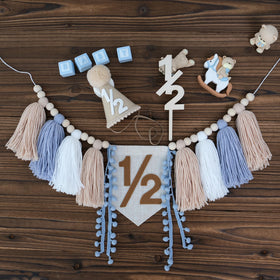 HODIHIWI photo prop set for a baby boy during milestone moments.