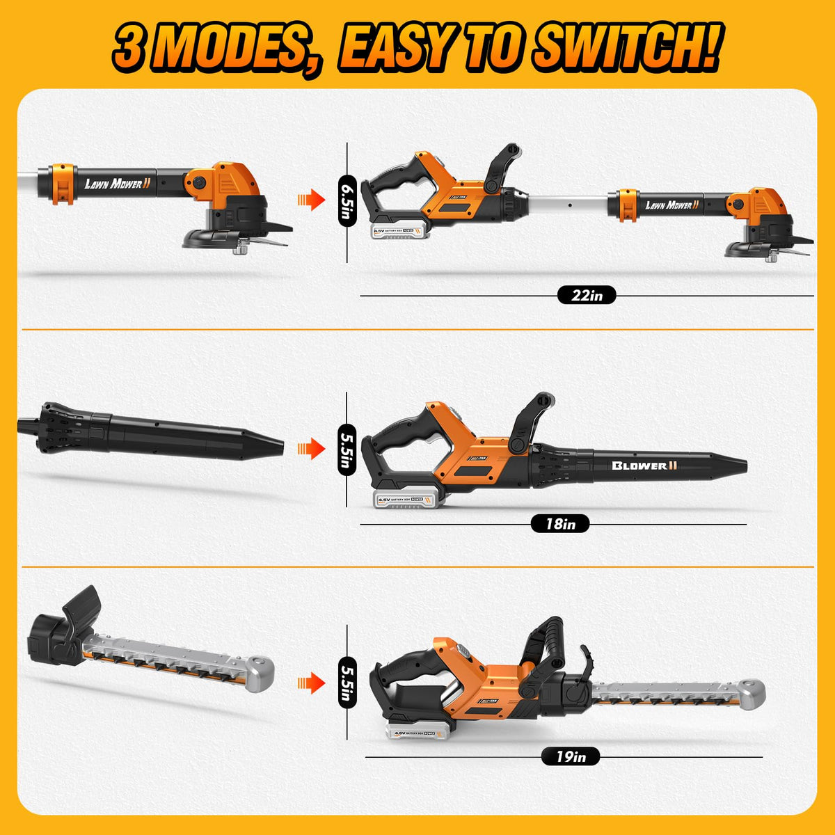 Small-handed design helps kids grip firmly during pretend yard work.