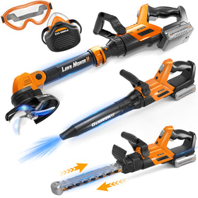 Hodurgyi 3-in-1 weed wacker with lights inspires imaginative play outdoors.