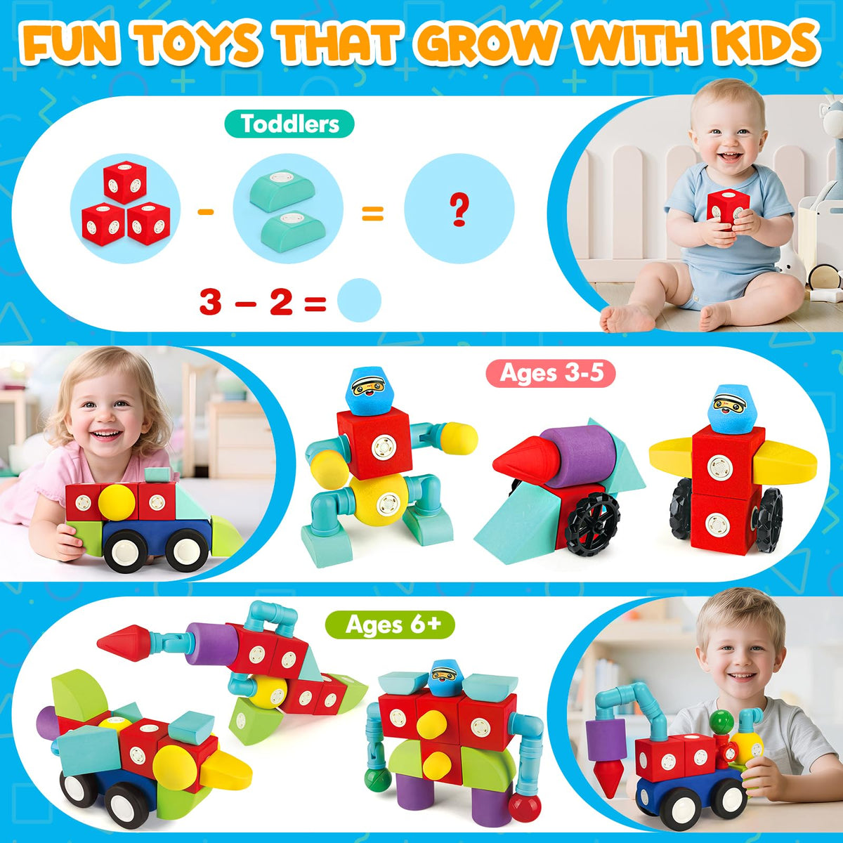 Hodurgyi floatable blocks add bath-time water play fun.