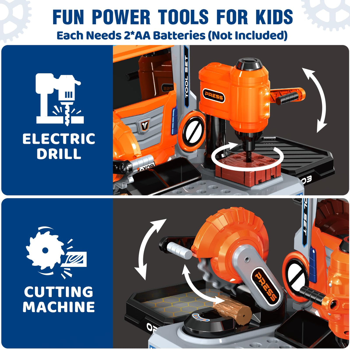 Hodurgyi 65-piece tool set enables creative projects and easy cleanup after play
