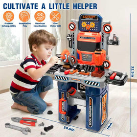 Hodurgyi tool bench with lights and sounds enhances interactive drilling play