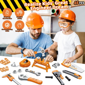 Hodurgyi electric toy drill with bits sparks realistic, hands-on pretend tasks