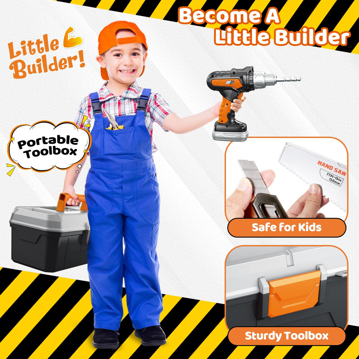 Hodurgyi toy hammer supports pretend building and fine motor practice