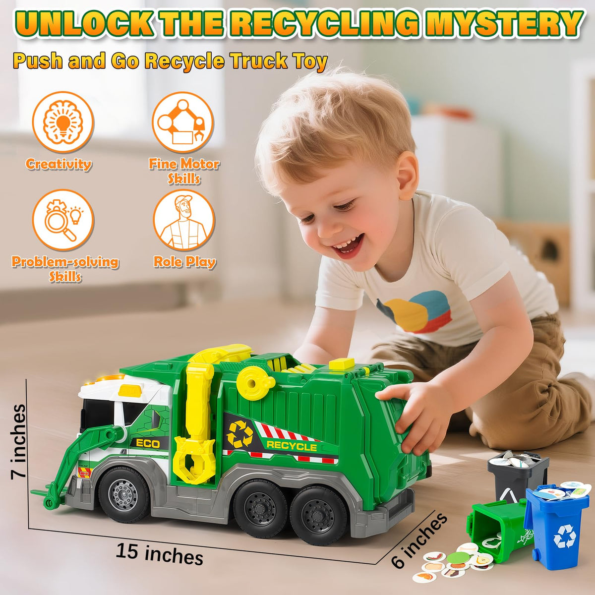 Hodurgyi LED lights and sounds activate for interactive play sessions.