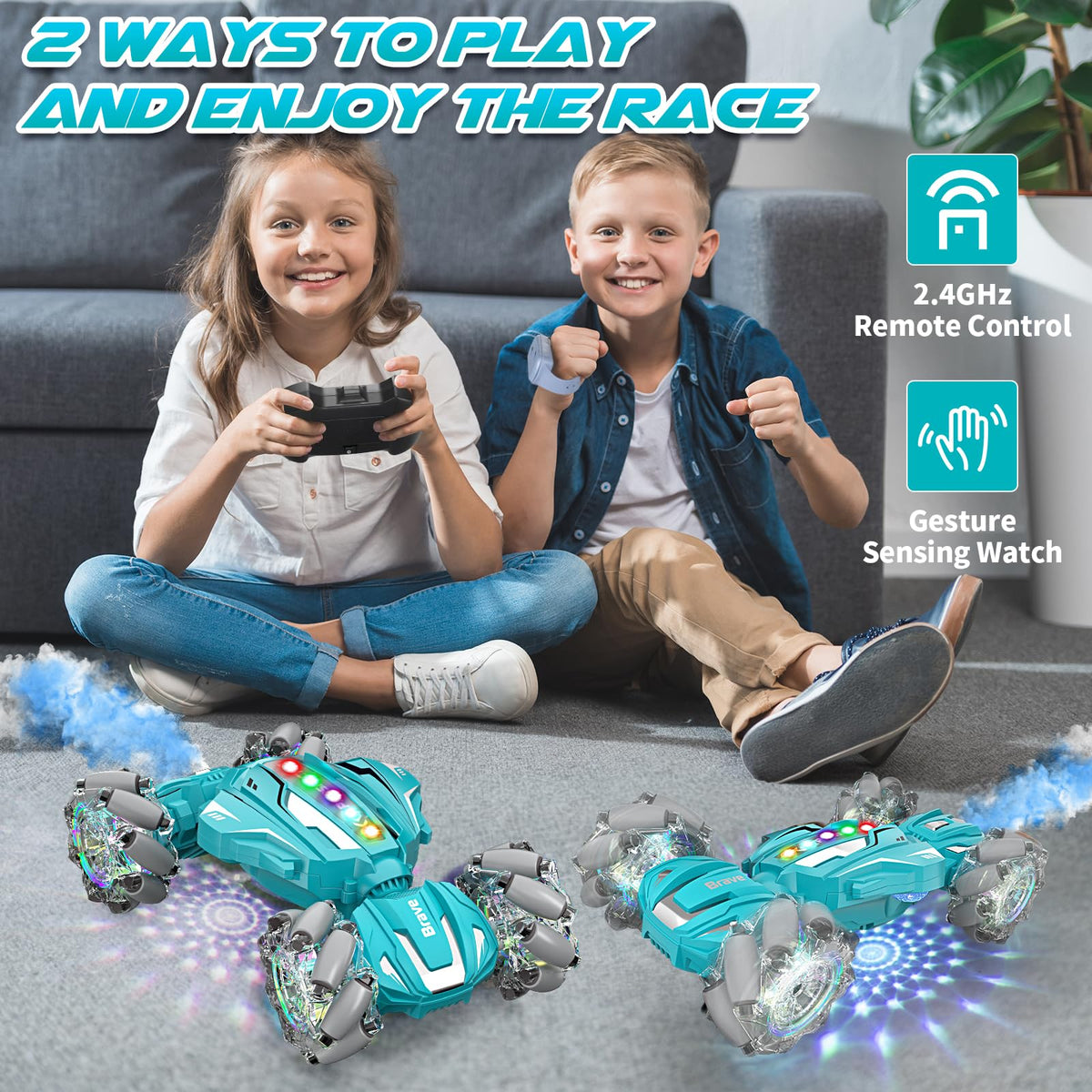 Hodurgyi light and music RC car enhancing nighttime play