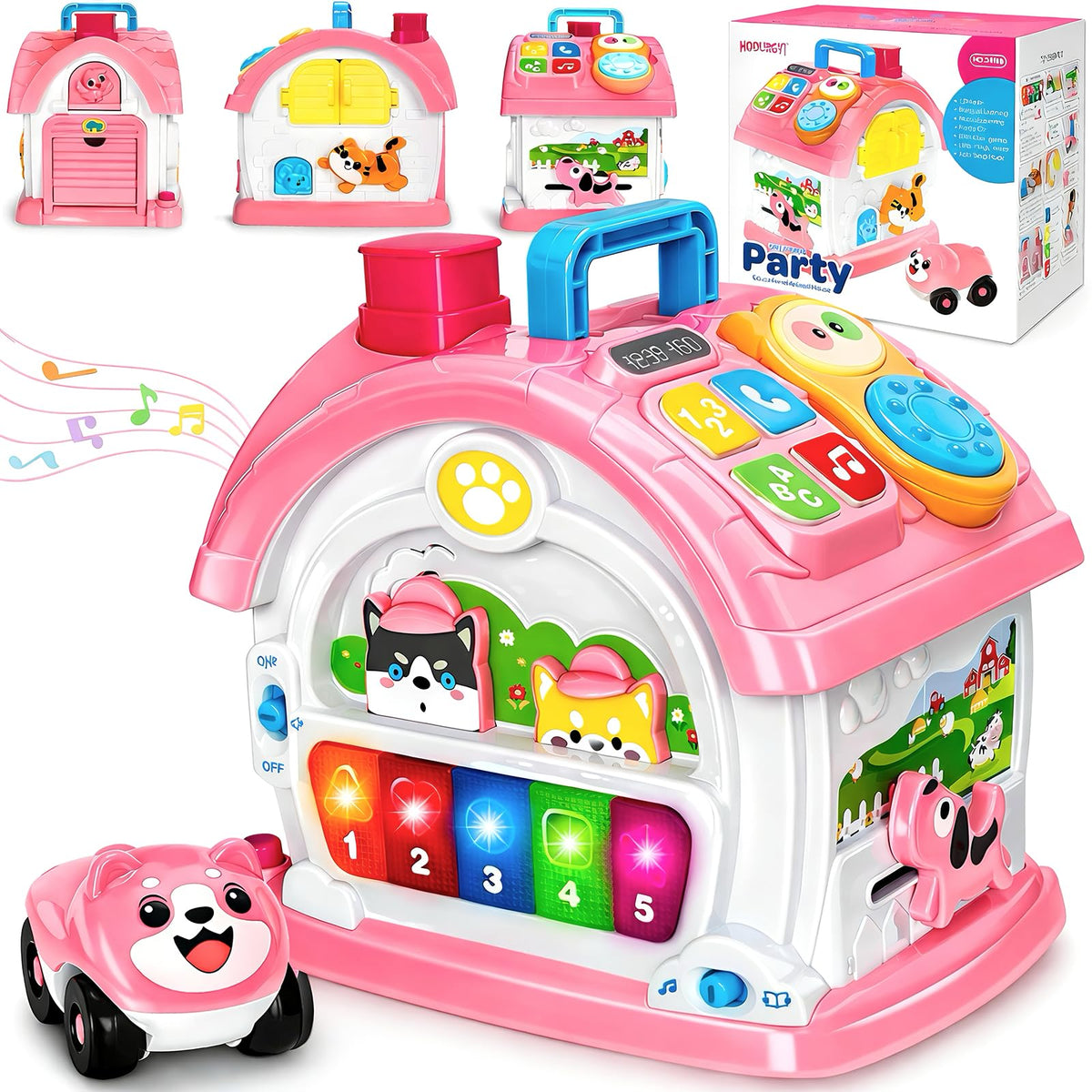 Hodurgyi Montessori musical house buttons stimulate early learning with tactile engagement