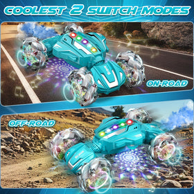 Hodurgyi 4WD RC stunt car with hand control for dynamic indoor play