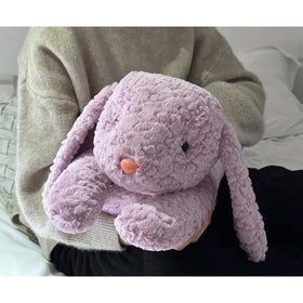 Hofun4U rabbit plush pillow 35inch shown as a cozy bedside companion
