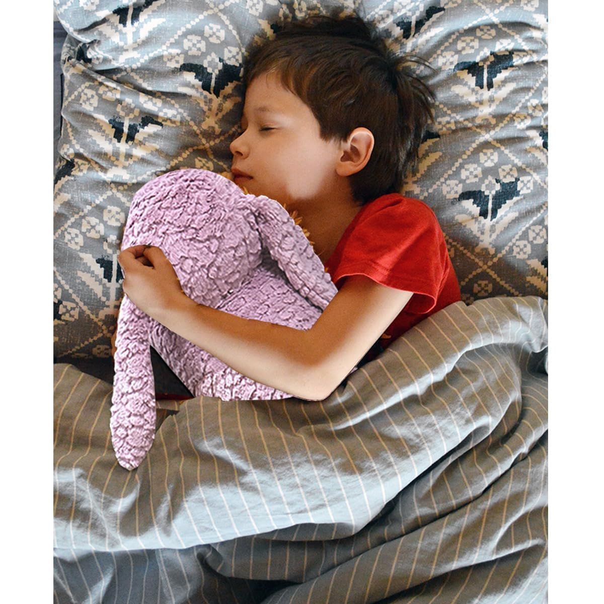 Hofun4U rabbit stuffed animal made with soft fabric for cuddling