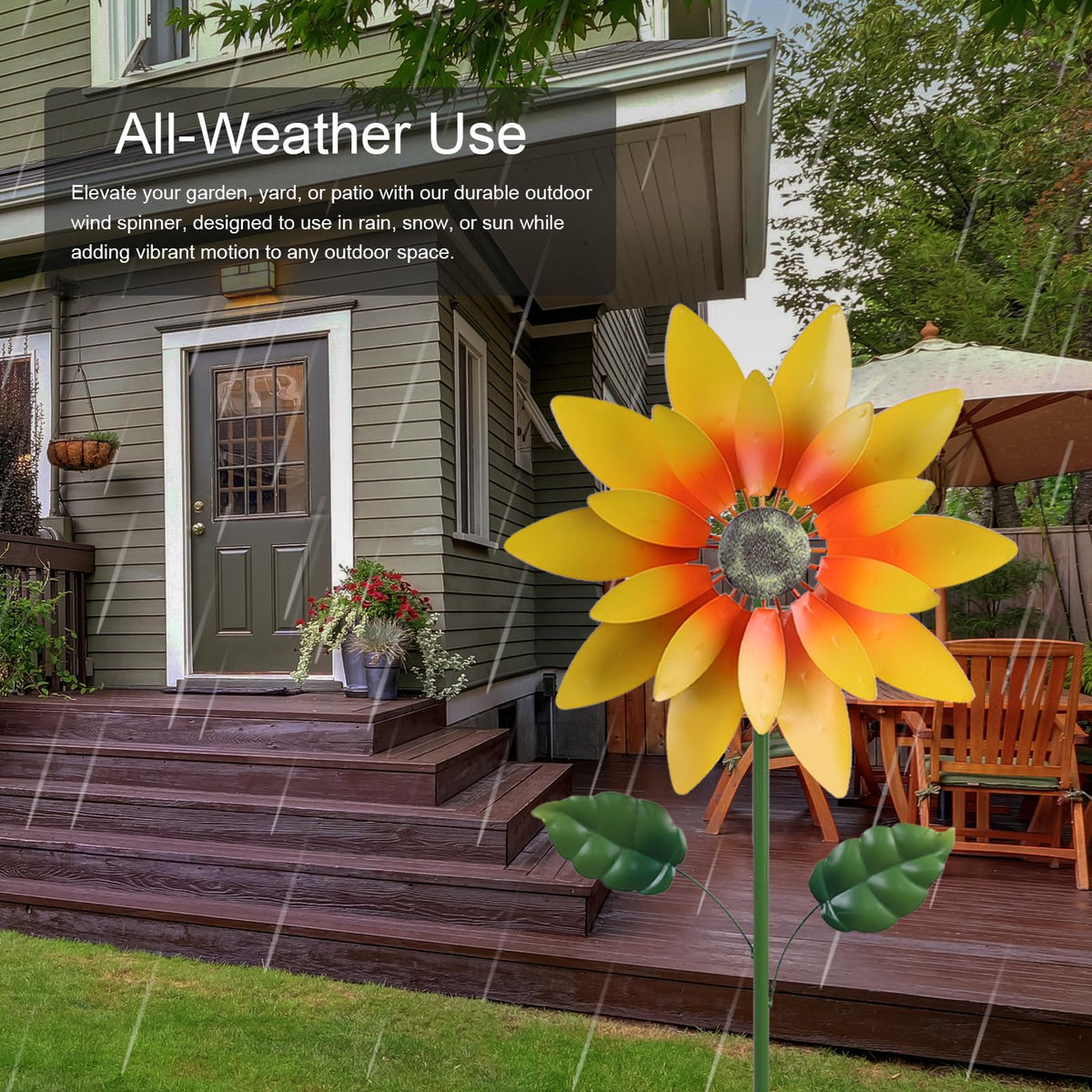 hogardeck sunflower spinner garden ornament adding curb appeal