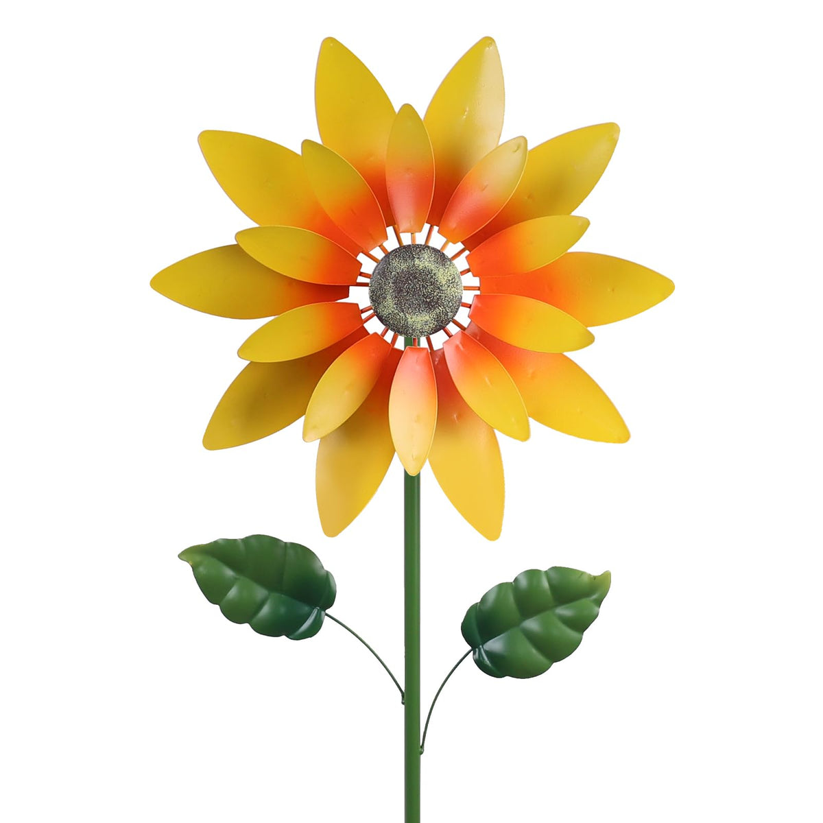 hogardeck sunflower wind spinner 61in spinning in garden for a vibrant focal point