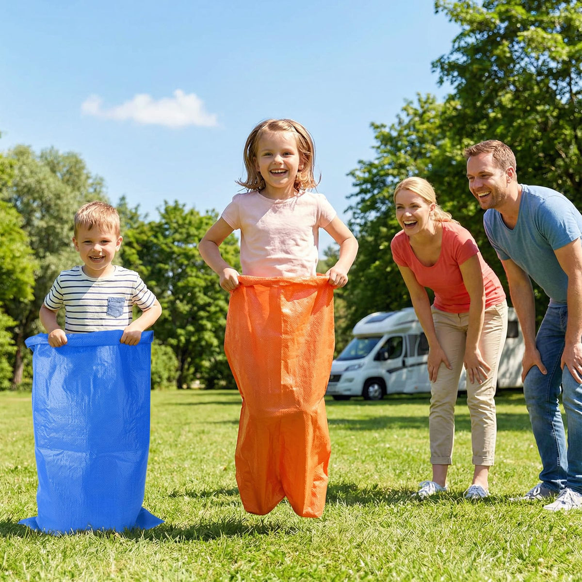 Hogarjal field day relay set with durable sacks for kids and adults.