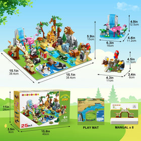 HOGOKIDS 1460-piece building set – rich, varied bricks for creative construction.