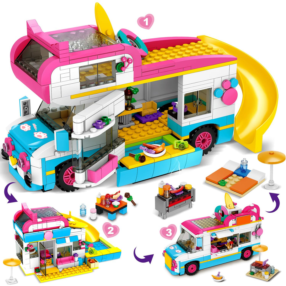 HOGOKIDS 3-in-1 camper-van build focuses on imaginative play and fine motor skill development.