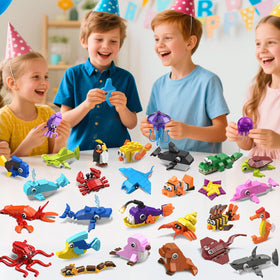 HOGOKIDS seahorse bricks help kids learn shapes while building