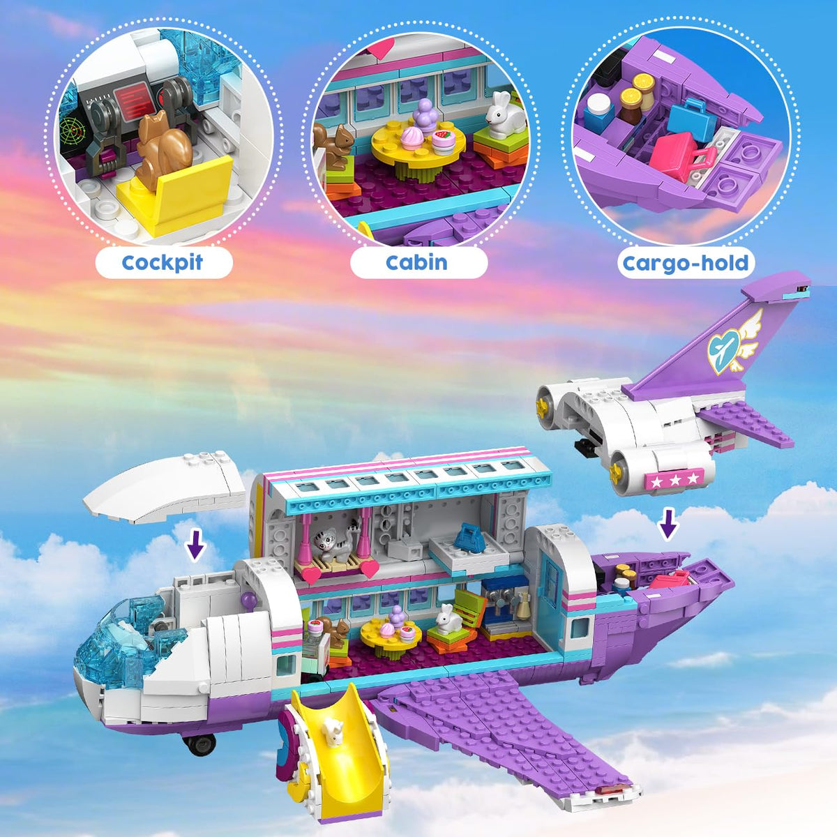 HOGOKIDS 3-in-1 Friends animal figures set brings six playful companions to adventures