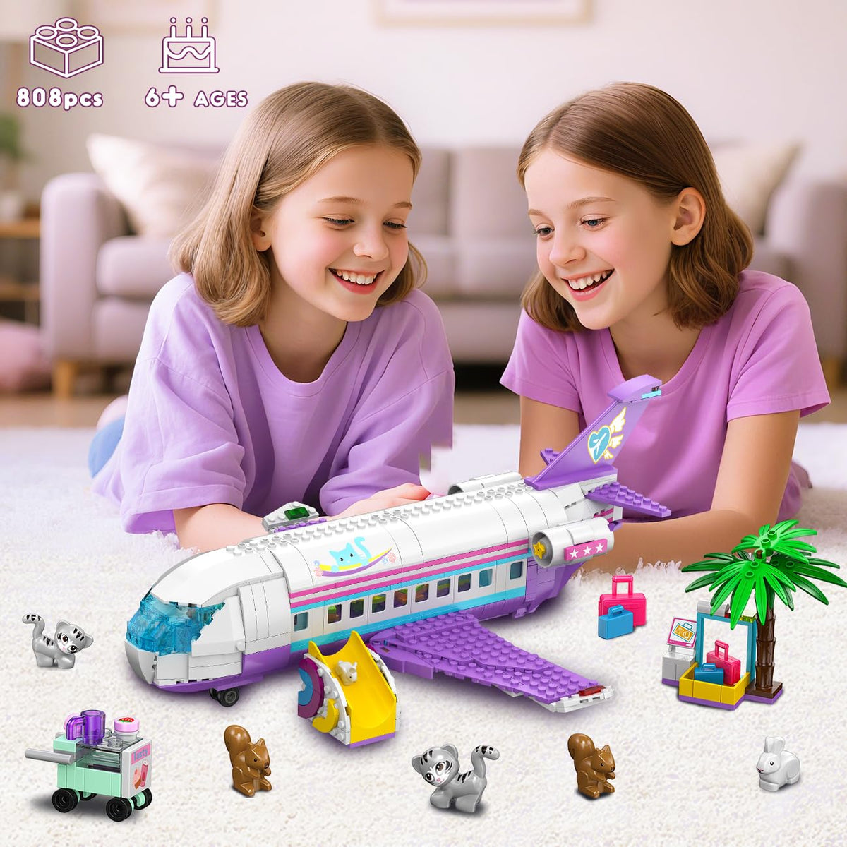 HOGOKIDS 3-in-1 Friends camper van model features rooftop pool for creative journeys