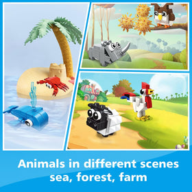 HOGOKIDS mini animal variety blocks for diverse animal storytelling.