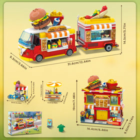 HOGOKIDS City Burger buildable assembly sparks creativity.