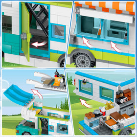 HOGOKIDS City Camper Van dining table setup supports family-style pretend meals
