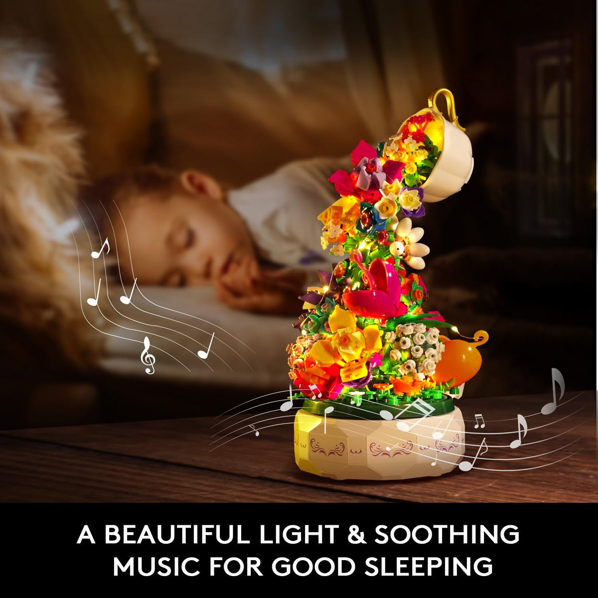 HOGOKIDS Colorful Blocks petals cascade like a floral waterfall