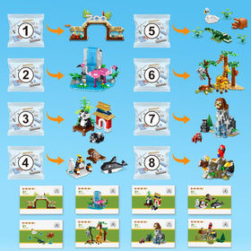 HOGOKIDS Elephant and giraffe scene – tall animals spark expansive imaginative play.
