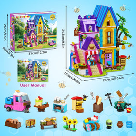 HOGOKIDS Friends House 1,084 pieces invite detailed, immersive play sessions and storytelling.