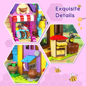 HOGOKIDS Friends House pink cart with jars promotes collectible honey scenes and sharing.