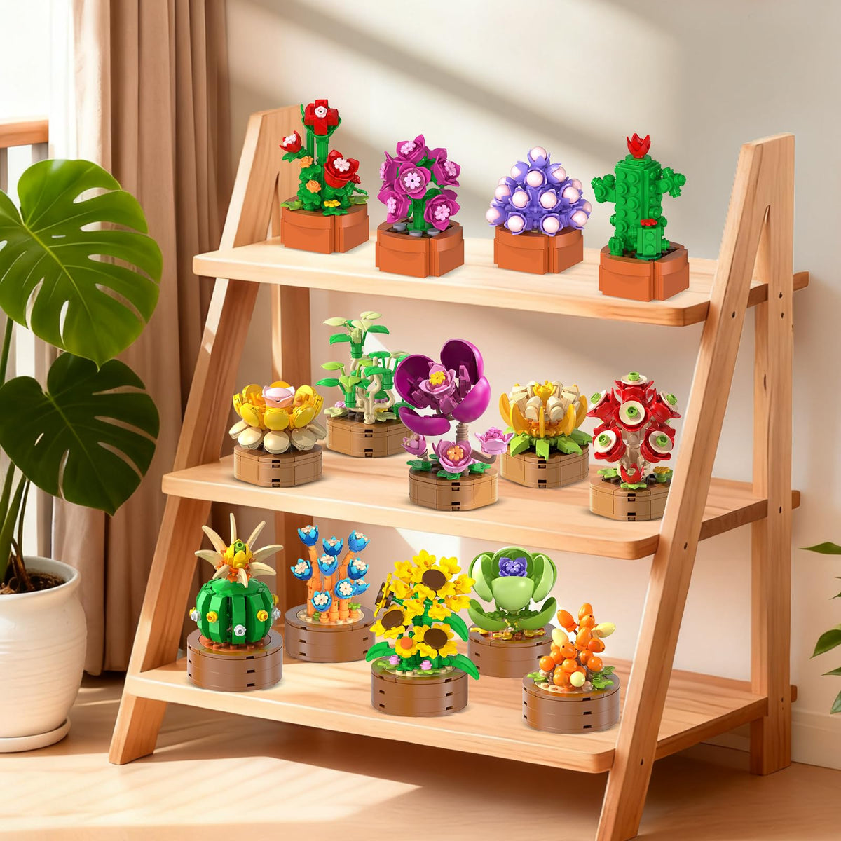 HOGOKIDS lifelike artificial plants—colorful, maintenance-free greenery that stays bright