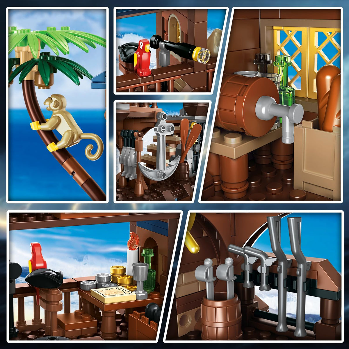 HOGOKIDS pirate decor figures spark imaginative scenes.