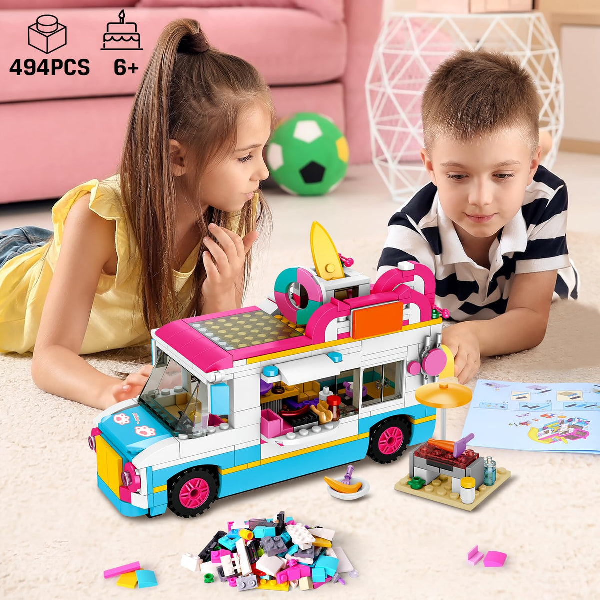 HOGOKIDS realistic-props-barbecue-grill items spark outdoor cooking role-play.