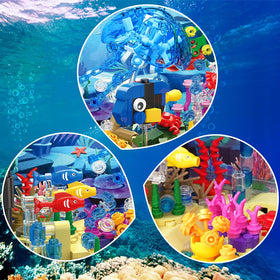 HOGOKIDS rotating mechanism simulates swimming creatures for dynamic play.