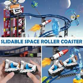 HOGOKIDS Space Roller Coaster rocket launch figure, emphasizing action-packed play.