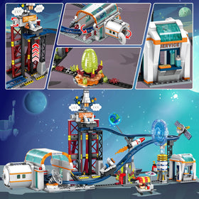 HOGOKIDS Space Roller Coaster shuttle cockpit close-up, encouraging imaginative space adventures.