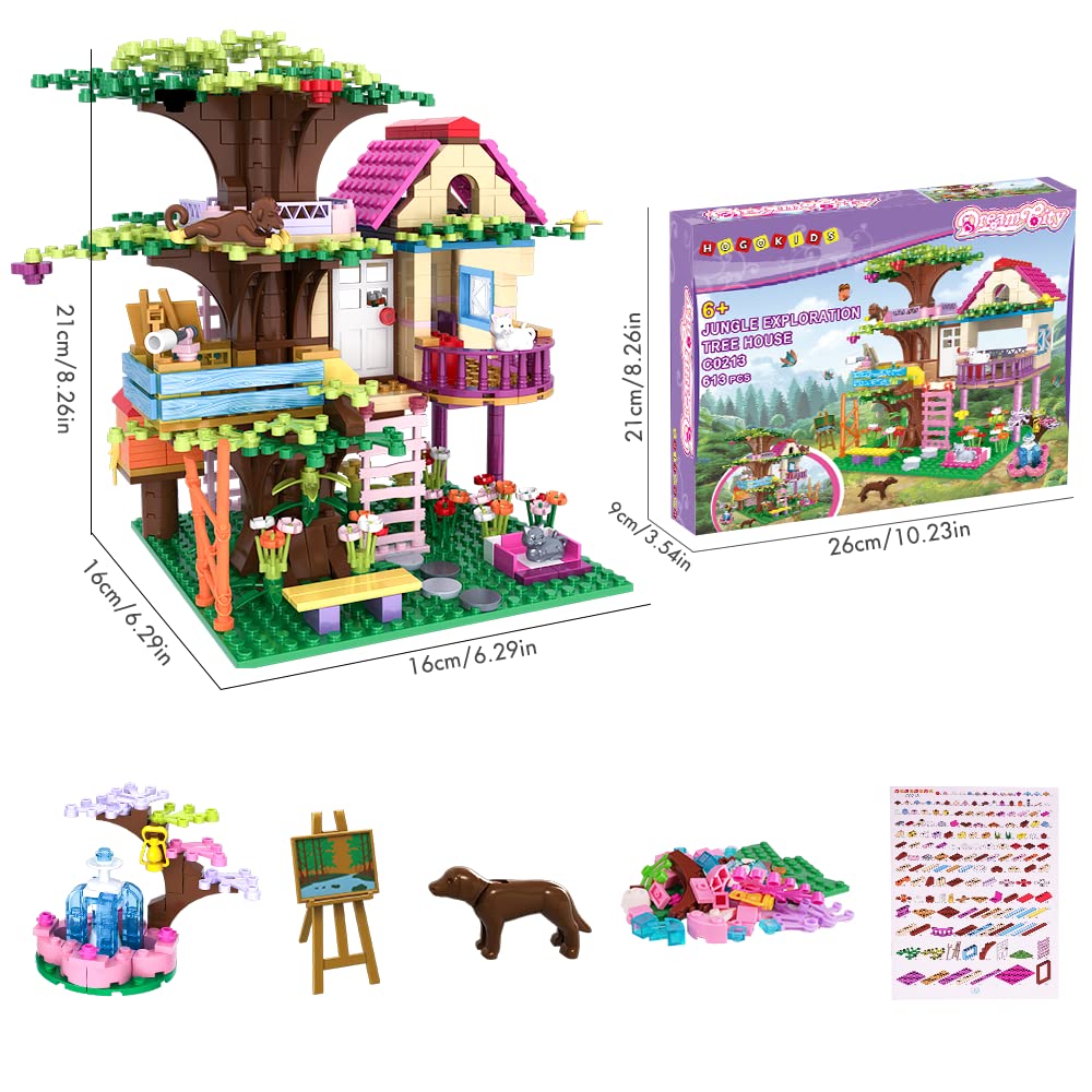 HOGOKIDS Tree House night view with telescope for exploring imagination