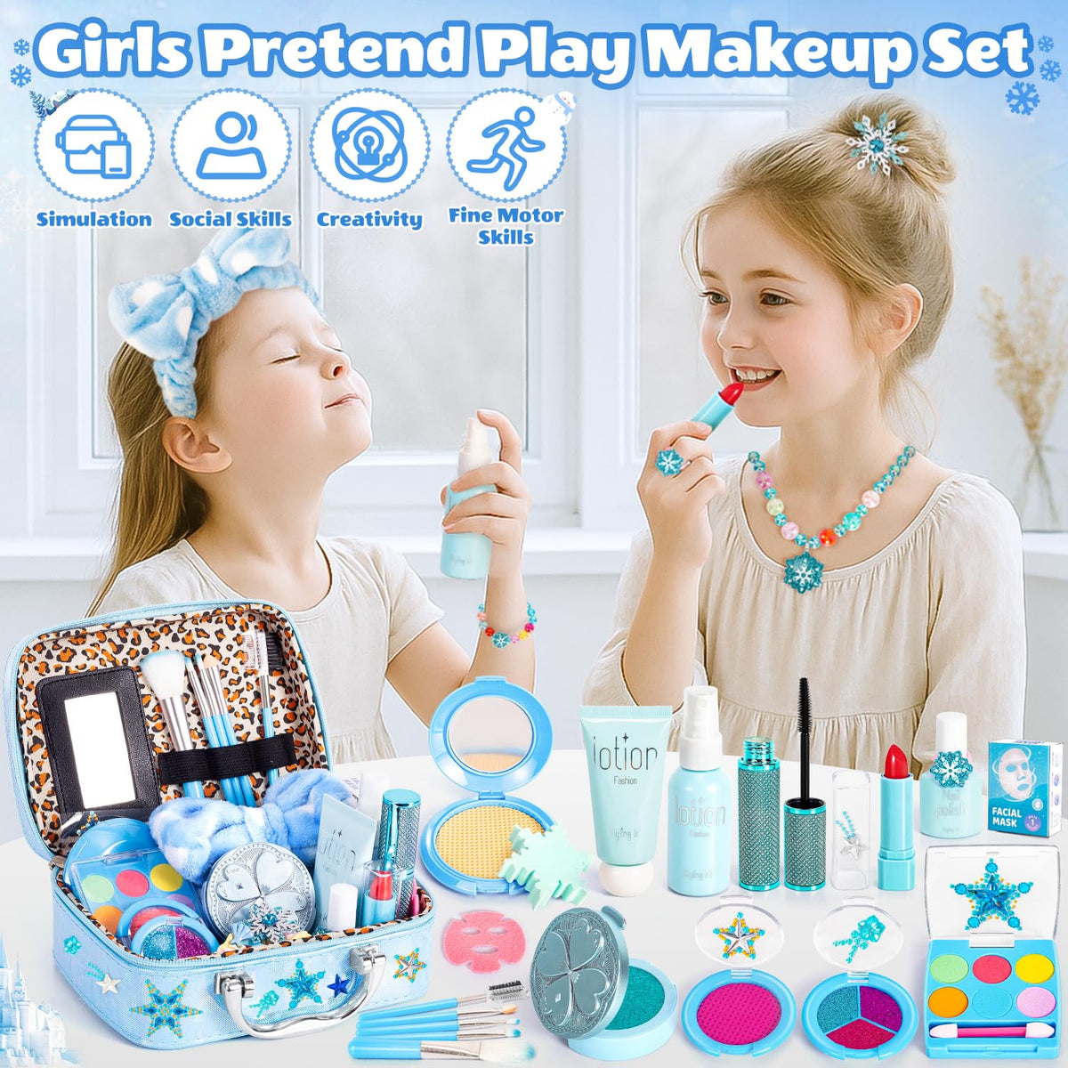 Hohosunlar brush set simplifies pretend makeup application.