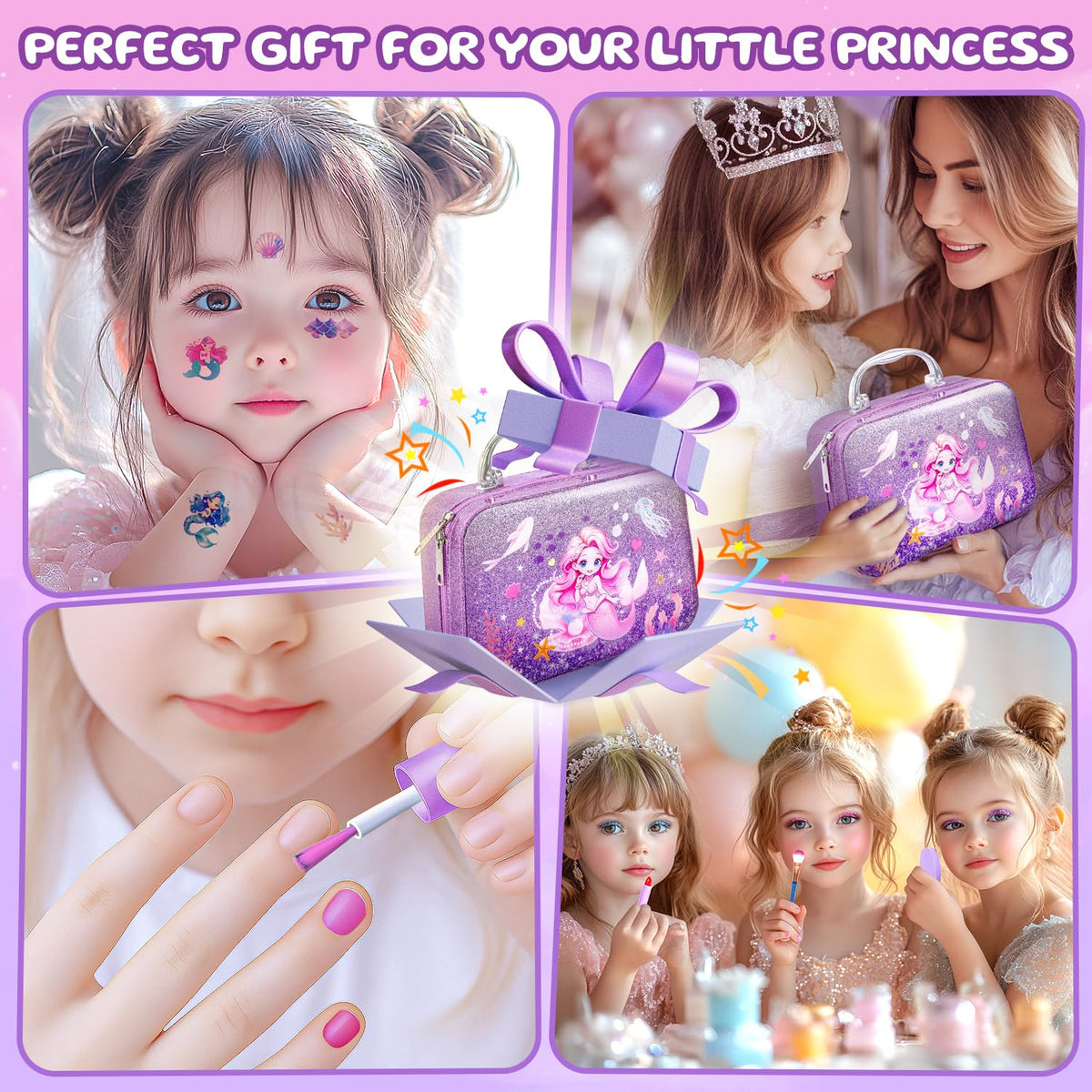 Hohosunlar hair accessories set for complete mermaid looks.