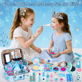 Hohosunlar pressed powder star puff offers gentle color for pretend looks.