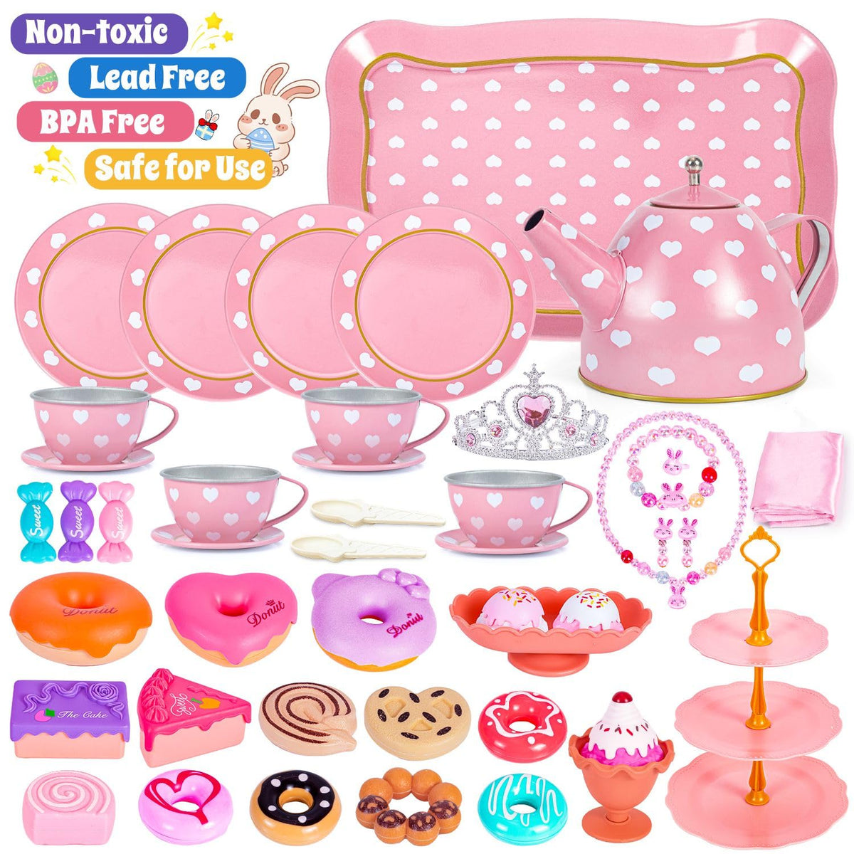 Hohosunlar carrying case keeps tea set organized after play