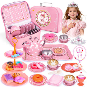 Hohosunlar teapot in pink for imaginative pretend tea time